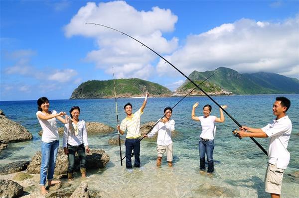 câu mực tại đảo Phú Quốc